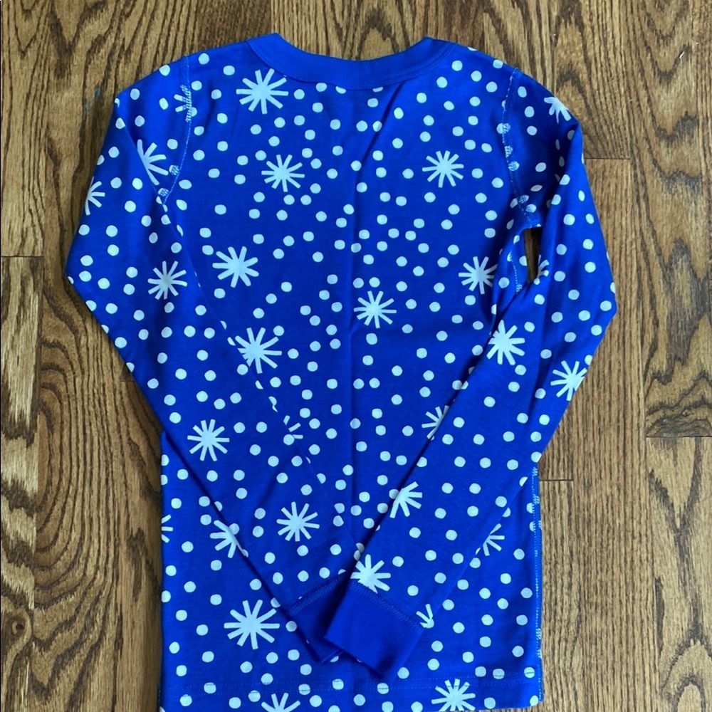 NWOT Hanna Andersson First Snow on galactic blue pj set, size 8 perfect cond. - Picture 6 of 8